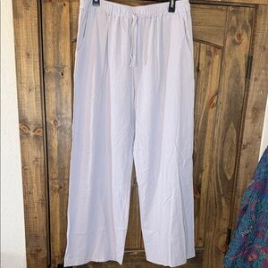 Women's Lavender Wide-Leg Trousers